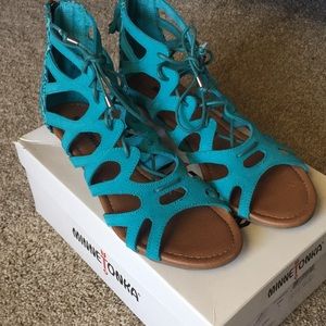 Minnetonka turquoise gladiator sandals